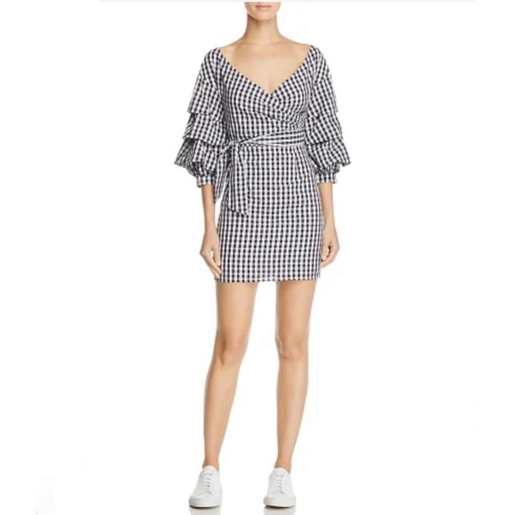 Do + Be gingham “wrap” dress - Picture 1 of 7